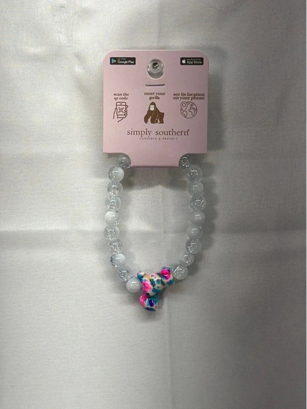 Simply Southern Gorilla Tracker Bracelet Beaded Animal Tracking